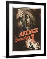 Avenge December 7 Poster-Bernard Perlin-Framed Giclee Print