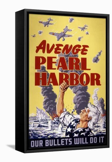 Avenge Pearl Harbor, 1943-null-Framed Stretched Canvas