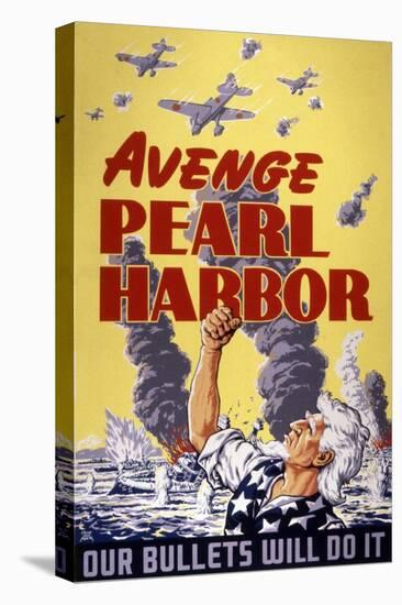 Avenge Pearl Harbor, 1943-null-Stretched Canvas