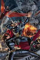 Avengers #2 Cover: Black Widow, Falcon, Thor, Sunspot-Dustin Weaver-Lamina Framed Poster
