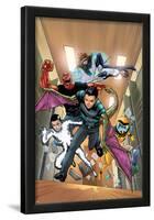 Avengers Acadmey No.14.1 Cover: Reptil, Hazmat, Striker, Mettle, Finesse, Veil-Billy Tan-Lamina Framed Poster