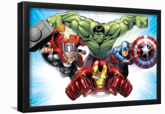 Avengers Assemble - Situational Art-null-Framed Poster