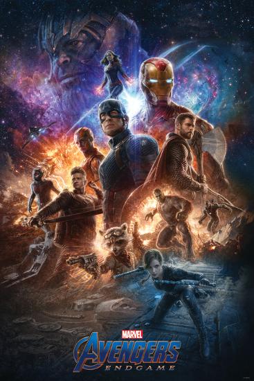 Avengers: Endgame - Final Battle-null-Lamina Framed Poster