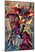 Avengers No.12.1: Iron Man, Ms. Marvel, Protector, and Thor-Bryan Hitch-Mounted Poster