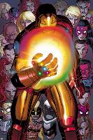 Avengers No.12: Iron Man with the Infinity Gauntlet-John Romita Jr^-Lamina Framed Poster