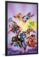 Avengers No.16: Captain America-Jerry Ordway-Lamina Framed Poster