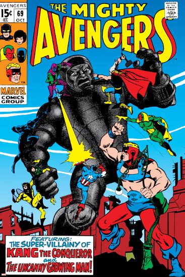Avengers No.69 Cover: Kang-Sal Buscema-Lamina Framed Poster
