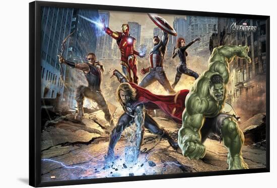 Avengers-Strike-null-Framed Poster