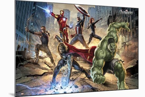 Avengers-Strike-null-Mounted Poster