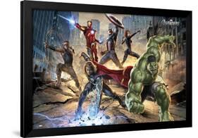 Avengers-Strike-null-Framed Poster