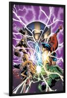 Avengers & The Infinity Gauntlet No.1 Cover: Ms. Marvel, Hulk, Wolverine, Spider-Man, and Thanos-Humberto Ramos-Lamina Framed Poster