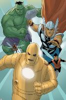 Avengers: The Origin No.5: Iron Man, Thor, Hulk, Wasp, Ant-Man-Phil Noto-Lamina Framed Poster