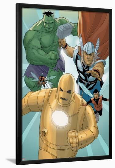 Avengers: The Origin No.5: Iron Man, Thor, Hulk, Wasp, Ant-Man-Phil Noto-Lamina Framed Poster