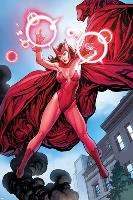 Avengers Vs. X-Men No.0: Scarlet Witch Flying with Energy-Frank Cho-Lamina Framed Poster