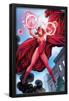 Avengers Vs. X-Men No.0: Scarlet Witch Flying with Energy-Frank Cho-Framed Poster