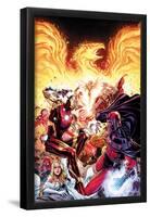 Avengers vs X-Men No.2: Iron Man, Magneto, Thor, and Hope Summers-Jim Cheung-Framed Poster