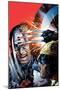 Avengers vs X-Men No.3 Cover: Captain America Fighting Wolverine-Jim Cheung-Mounted Poster