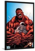 Avengers: X-Sanction No.3 Cover: Cable and Red Hulk Fighting-Ed McGuinness-Lamina Framed Poster