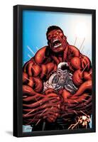 Avengers: X-Sanction No.3 Cover: Cable and Red Hulk Fighting-Ed McGuinness-Framed Poster