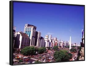 Avenida 9 de Julio and Obelisco, Buenos Aires, Argentina-Michele Molinari-Framed Photographic Print