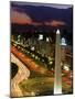 Avenida 9 De Julio, Buenos Aires, Argentina, Obelisko-Peter Adams-Mounted Photographic Print