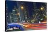 Avenida Balboa at Night.-Jon Hicks-Stretched Canvas