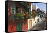 Avenida Maritima in Santa Cruz De La Palma, La Palma, Canaries, Spain-Katja Kreder-Framed Stretched Canvas