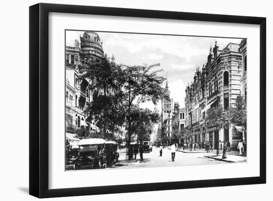 Avenida Rio Branco, Rio De Janeiro, Brail, C1920S-null-Framed Giclee Print