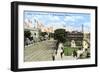 Avenida Saenz Pena and Plaza Casanave, Callao, Peru, C1900s-null-Framed Giclee Print