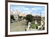 Avenida Saenz Pena and Plaza Casanave, Callao, Peru, C1900s-null-Framed Giclee Print