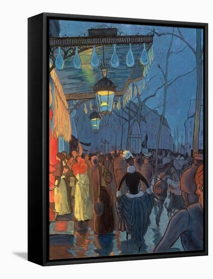 Avenue De Clichy, Paris, 1887-Louis Anquetin-Framed Stretched Canvas