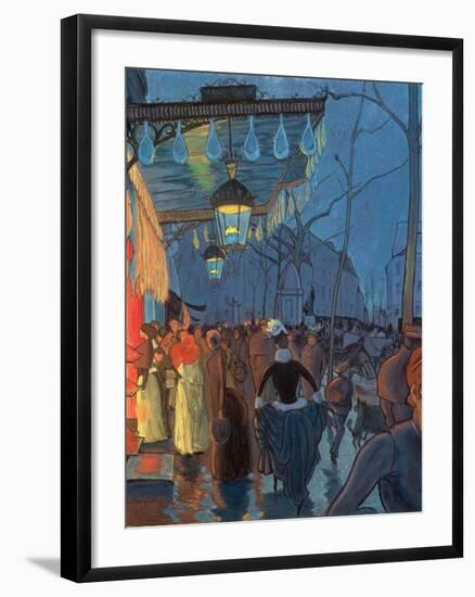 Avenue De Clichy, Paris, 1887-Louis Anquetin-Framed Giclee Print