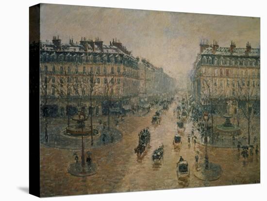Avenue De L'Opera, Paris, 1898-Camille Pissarro-Stretched Canvas
