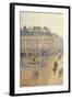 Avenue de L'Opera. Snow Effect. Morning-Camille Pissarro-Framed Art Print