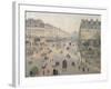 Avenue de l'Opéra, soleil, matinée d'hiver-Camille Pissarro-Framed Giclee Print