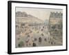 Avenue de l'Opéra, soleil, matinée d'hiver-Camille Pissarro-Framed Giclee Print