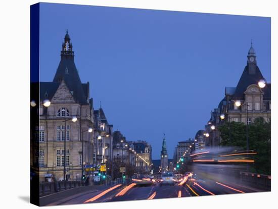 Avenue De La Liberte, Luxembourg City, Luxembourg-Walter Bibikow-Stretched Canvas