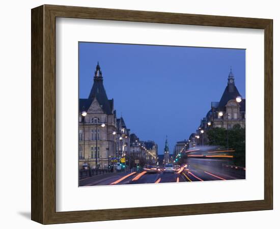 Avenue De La Liberte, Luxembourg City, Luxembourg-Walter Bibikow-Framed Photographic Print
