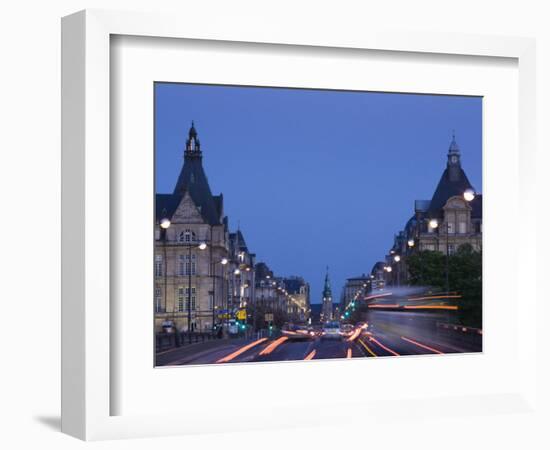 Avenue De La Liberte, Luxembourg City, Luxembourg-Walter Bibikow-Framed Photographic Print