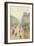 Avenue De LOpra. Snow Effect. Morning-Camille Pissarro-Framed Giclee Print