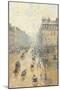 Avenue De LOpra. Snow Effect. Morning-Camille Pissarro-Mounted Giclee Print