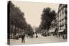 Avenue De Wagram with a Morris Column and Arc De Triomphe, Paris, 1895 (B/W Photo)-French Photographer-Stretched Canvas