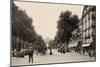 Avenue De Wagram with a Morris Column and Arc De Triomphe, Paris, 1895 (B/W Photo)-French Photographer-Mounted Giclee Print