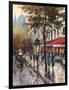 Avenue Des Champs-Elysees 1-Brent Heighton-Framed Art Print