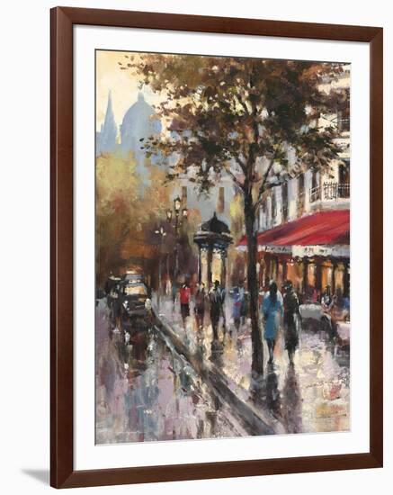 Avenue Des Champs-Elysees 1-Brent Heighton-Framed Art Print