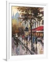 Avenue Des Champs-Elysees 1-Brent Heighton-Framed Art Print