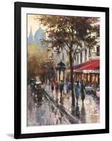 Avenue Des Champs-Elysees 1-Brent Heighton-Framed Art Print