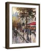 Avenue Des Champs-Elysees 1-Brent Heighton-Framed Art Print