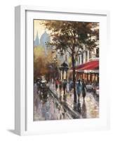 Avenue Des Champs-Elysees 1-Brent Heighton-Framed Art Print