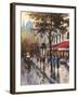 Avenue Des Champs-Elysees 1-Brent Heighton-Framed Art Print